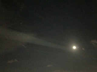 満月と光